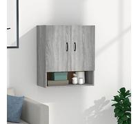 BOWEKAM Armadietti & Magazzini-Armadietti & Armadietti - Armadietto da parete grigio Sonoma 60x31x70 cm Legno Ingegnerizzato