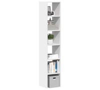 BOWEKAM Armadietti & Magazzini-Armadietti & Armadietti-Librerie 2 pz Impilabili Bianco 30x30x80 cm Legno Ingegnerizzato