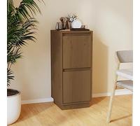 BOWEKAM Armadietti & Stoccaggio-Buffet & Credenze-Credenza Marrone 31,5x34x75 cm Legno massello di pino