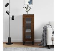 BOWEKAM Armadietti & Stoccaggio-Buffet & Credenze-Credenza Rovere Marrone 34.5x34x90 cm Legno Ingegnerizzato