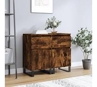 BOWEKAM Armadietti & Stoccaggio-Buffet & Credenze-Credenze 2 pz Rovere Affumicato 40x35x70 cm Legno Ingegnerizzato