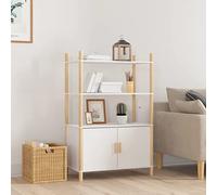 BOWEKAM Armadietti & Stoccaggio-Buffet & Credenze-Highboard Bianco 80x40x121 cm Legno Ingegnerizzato