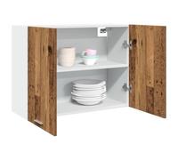 BOWEKAM Armadietti & Stoccaggio-Mobili Cucina - Armadio pensile Lione Legno Antico 80x31x60 cm Legno Ingegnerizzato