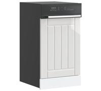 BOWEKAM Armadietti & Stoccaggio-Mobili Cucina Lavastoviglie Pannello Lucca Bianco Lucido Legno Ingegnerizzato