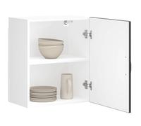 BOWEKAM Armadietti & Stoccaggio-Mobili da cucina-Armadio da cucina Lucca Nero Legno Ingegnerizzato