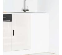 BOWEKAM Armadietti & Stoccaggio-Mobili da cucina-Base Mobile Porto Bianco Lucido Legno Ingegnerizzato
