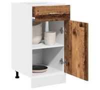 BOWEKAM Armadietti & Stoccaggio-Mobili da cucina-Cassettiera Lione Legno Antico 40x46x81,5 cm Legno Ingegnerizzato