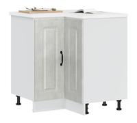 BOWEKAM Armadietti & Stoccaggio-Mobili da cucina-Cucina Base ad angolo Mobiletto Kalmar Grigio Cemento Legno Ingegnerizzato