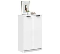 BOWEKAM Armadietti & Stoccaggio-Scarpiera Bianco 59x35x100 cm Legno Ingegnerizzato