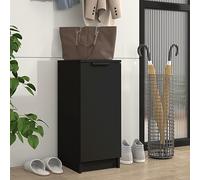 BOWEKAM Armadietti & Stoccaggio-Scarpiera Nero 30x35x70 cm Legno Ingegnerizzato