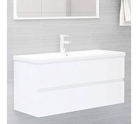 BOWEKAM Armadietti & Stoccaggio-Vanity Units-Vanity Units-Vanity Units-Lavandino con lavabo integrato Bianco Legno Ingegnerizzato