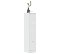 BOWEKAM Armadietto da farmacia, in legno ingegnerizzato, 30 x 41 x 144,5 cm, colore: Bianco lucido