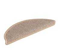 BOWEKAM Articoli per la casa-gradini-gradini-tappetini autoadesivi effetto sisal 15 pezzi 56x17x3 cm beige chiaro