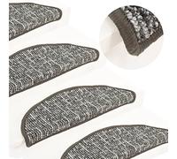 BOWEKAM Articoli per la casa-Gradini per scale-Tappeto Gradini per scale 15 pezzi Antracite 65x21x4 cm