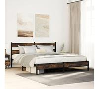 BOWEKAM Beds & Accessori- Letti e strutture letto - Struttura letto in metallo senza materasso rovere fumé 180 x 200 cm Super King
