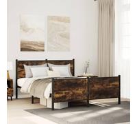 BOWEKAM Beds & Accessori-Letti e strutture letto - Struttura letto in metallo senza materasso rovere fumé 150 x 200 cm King Size