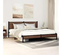 BOWEKAM Beds & Accessori-Letti & Telaio letto - Struttura letto in metallo senza materasso rovere marrone 160x200 cm