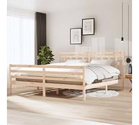 BOWEKAM Beds & Accessories-Letti & Telai-3100674 Struttura letto senza materasso in legno massello 200x200 cm (810450+814114)