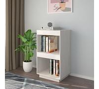 BOWEKAM Casa e giardino Armadio per libri bianco, 40 x 35 x 71 cm, in legno di pino massiccio scelta di mobili