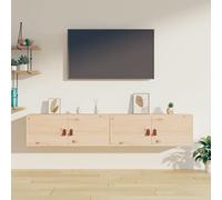 BOWEKAM Casa & Giardino - Armadi a muro 2 pz 80x30x30 cm legno massello pino scelta mobili