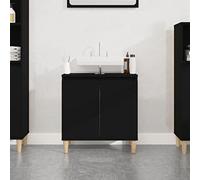 BOWEKAM Casa & Giardino Armadio per Lavabo Nero 58 x 33 x 60 cm Scelta di mobili in legno