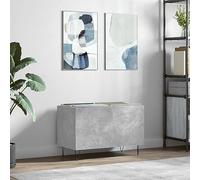 BOWEKAM Casa & Giardino - Cassettiera in legno di cemento, 74,5 x 38 x 48 cm, colore: Grigio cemento
