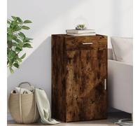 BOWEKAM Casa & Giardino - Credenza in legno di rovere fumé, 50 x 42,5 x 93 cm