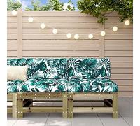 BOWEKAM Casa & Giardino-Divani Medio con Cuscini 2 pz Impregnato Legno Pine-Mobili Scelta