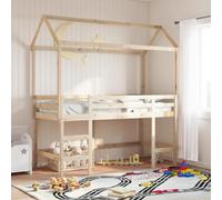 BOWEKAM Casa & Giardino - Letto per bambini tetto 217x95,5x159 cm in legno massello di pino-mobili scelta
