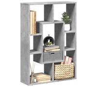 BOWEKAM Casa & Giardino - Libreria Grigio Cemento 63x20x90 cm Legno Ingegnerizzato - Scelta