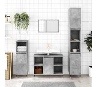 BOWEKAM Casa & Giardino-Mobile Bagno Grigio Cemento 80x33x60 cm Legno Ingegnerizzato - Scelta