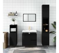 BOWEKAM Casa & Giardino-Mobile Bagno Nero 65x33x60 cm Legno Ingegnerizzato - Scelta