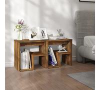BOWEKAM Casa & Giardino-Mobili Letto 2 pz Rovere Affumicato 40x30x40 cm Legno Ingegnerizzato - Scelta