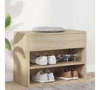 BOWEKAM Casa & Giardino Panca per scarpe in rovere Sonoma 60 x 30 x 45 cm scelta di mobili in legno ingegnerizzato