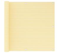 BOWEKAM Casa & Giardino - Paravento Balcone Beige 90x500 cm HDPE - Scelta