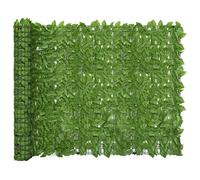 BOWEKAM Casa & Giardino - Paravento per balcone con foglie verdi, 300 x 150 cm