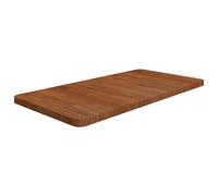 BOWEKAM Casa & Giardino-Piano di lavoro Bagno Marrone Scuro 80x40x2.5cm Legno massello trattato-Scelta