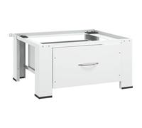 BOWEKAM Casa & Giardino - Piedistallo per lavatrice con cassetto bianco, mobili a scelta