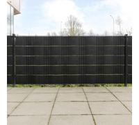 BOWEKAM Casa & Giardino Recinzione Balcone 10 pezzi Nero 255 x 19 cm Poly Rattan Mobili Scelta