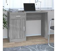 BOWEKAM Casa & Giardino Scrivania con Cassettiera e Armadietto Grigio Sonoma 100x40x73 cm Legno Ingegnerizzato - Scelta