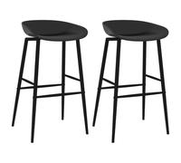 BOWEKAM Casa & Giardino-Sedie Bar 2 pz Nero-Scelta