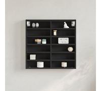 BOWEKAM Casa & Giardino - Vetrina Vetrina Nero 60x8.5x58 cm Legno Ingegnerizzato - Scelta
