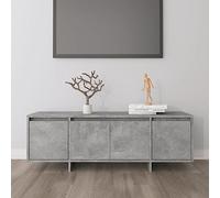 BOWEKAM Centri di intrattenimento e supporti TV-Mobile TV grigio cemento 120x30x40,5 cm Legno Ingegnerizzato
