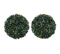 BOWEKAM Decor-Artificial Flora - Palline di bosso artificiali, 2 pezzi, 45 cm