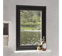 BOWEKAM Decor-Zanzariera Magnetica per Finestre, Antracite 80x120 cm