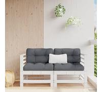 BOWEKAM Divani ad angolo da giardino, 2 pezzi, in legno di pino massello, colore: bianco