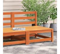 BOWEKAM Divano da giardino senza braccioli, in legno di pino massiccio, 70 x 70 x 67 cm, colore: Marrone