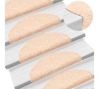 BOWEKAM Forniture per la casa - Gradini per scale - Tappetini autoadesivi per scale 5 pezzi Marrone 65x21x4 cm Needle Punch