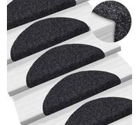 BOWEKAM Home & Garden-15 tappetini autoadesivi per scale ad ago 56 x 17 x 3 cm nero a scelta