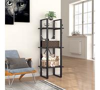 BOWEKAM Home & Garden-3-Tier Libreria Grigio 40 x 30 x 105 cm Scelta di mobili in legno ingegnerizzato